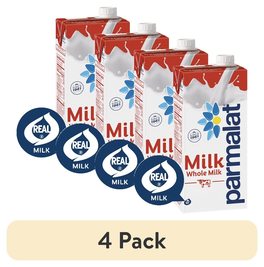 (4 pack) Whole Milk, 32 fl oz (Shelf-Stable)
