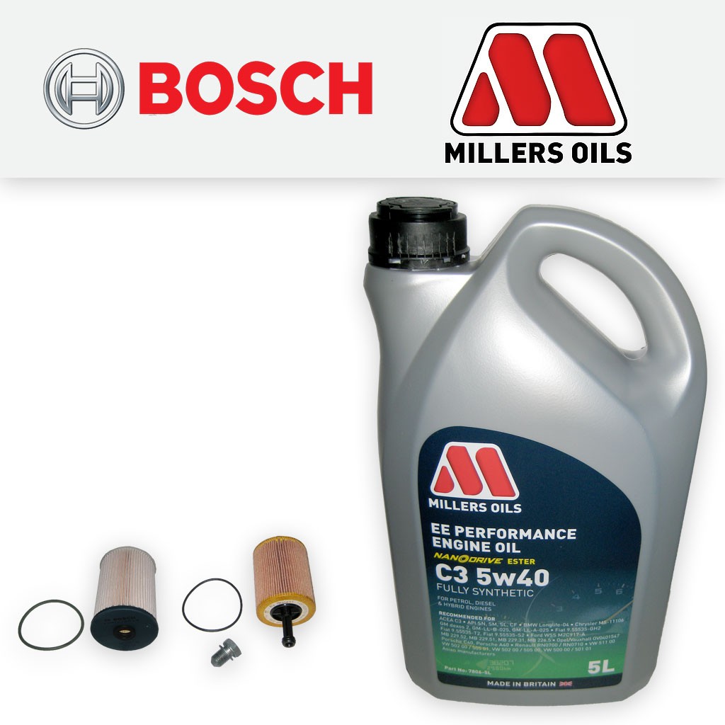 SERVICE KIT for SEAT LEON (1P) 1.9 TDI -DPF OIL FUEL FILTERS +5w40 OIL 2005 ONLY