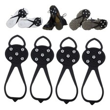 2 Pairs Ice Cleats for Shoes and Boots, Ice Snow Gripper Shoe/Boot Traction