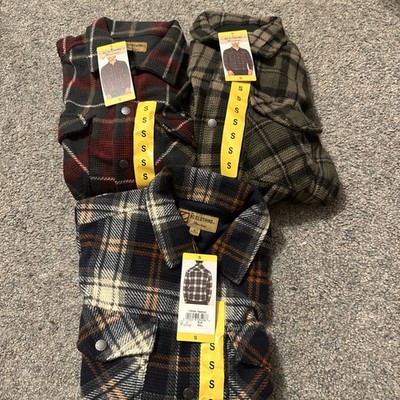 BC Clothing Heritage Textured Flannel Men's Shirt Long Sleeve Lot of 3