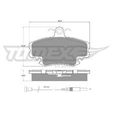 Satz Bremsbeläge Bremsklötze vorne für Renault Twingo 1 C06 S06 2 CN0 id55868