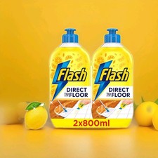 Flash Direct To Floor Fresh Lemon Zest All Purpose Floor Cleaner 800ML X2  UK#1 5.61 per litre