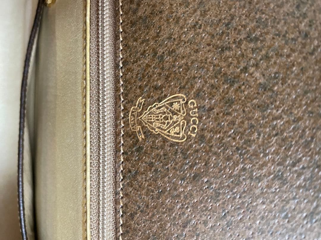 GUCCI Bamboo Top Handle Bag Brown Leather Turn Lock Vintage Authentic From Japan thumbnail 8