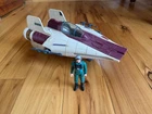 X-227 VINTAGE 1980'S KENNER STAR WARS A-WING SPACESHIP with pilot