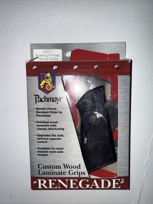 Pachmayr Grip #63271 Browning Hi-Power charcoal Checker