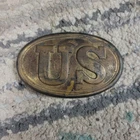 Vintage US Civil War Reproduction Belt Buckle. Great Shape W Nice Patina