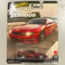 Hot Wheels Fast & Furious Nissan 240SX (S14) Red Diecast Car 1:64 Unopened