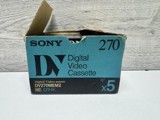 Box of 5 Sony DV270MEM Digital Video Cassette RARE! Brand New!