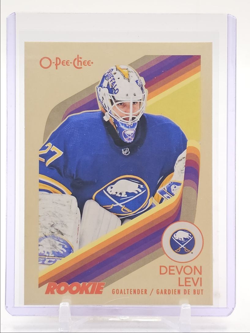DEVON LEVI 2023-24 O-PEE-CHEE HOCKEY ROOKIE RETRO SABRES #576 RC Q0M-574