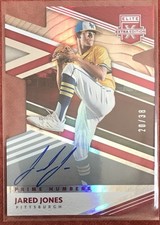 JARED JONES Auto ⚾️#20/38⚾️2020 Panini EEE RED Die-Cut Refract Autograph Pirates