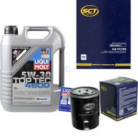 SCT Inspektionspaket 5L Liqui Moly Top Tec 4600 5W-30 FüR Fiat Idea 1.4