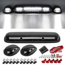 3pcs Smoke Cover Lens White 30 LED Cab Marker Roof Smoke Lens/White Light