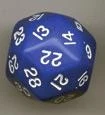 KOP06007 Koplow Games Opaque: Triantakohedron D30 Blue/White