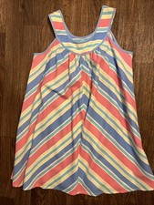 Leisure Life Vintage Striped Sleeveless Dress
