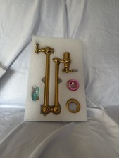 Ralanda Brass Pot Filler Faucet Gold Dual Valve Wall Mount Pot Filler Faucet