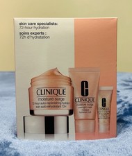 Clinique Skin Care Specialists 72hr Moisture Surge 3-Piece Kit New In Box 