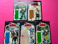 Vintage Star Wars Figures Original Card Backs Bounty Hunters Great Artwork No1