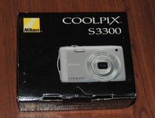 New in Open Box - Nikon COOLPIX S3300 16.0 MP 6x Camera - BLACK