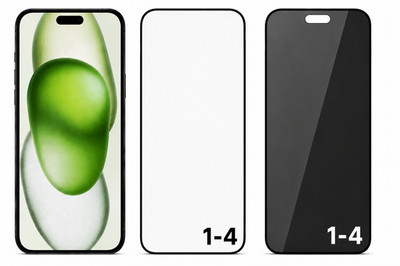 Panzerfolie Blickschutz für iPhone 17 16 15 14 13 12 11 Pro Max Mini Schutzglas