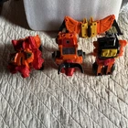 Vintage Transformers Hasbro Predaking 1986 Lot Of 3 Action Figures Toys