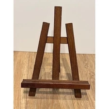 Wooden Display Easel Tabletop Large Art Stand Photo Holder Dark Brown