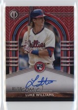 2022 Topps Tribute League Inauguration Red /10 Luke Williams Rookie Auto RC