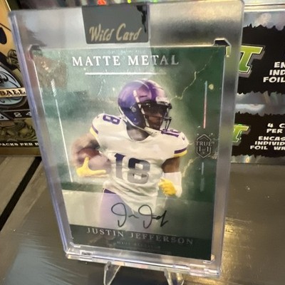 2026 Wild Card Matte Metal Justin Jefferson TRUE #1/1 Auto SSP