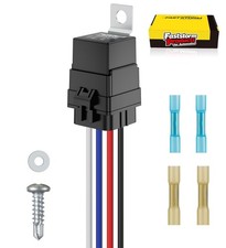 1 Pack 4 PIN 12V DC IP65 Waterproof Relay with Harness 40/30 AMP Relay Switch -
