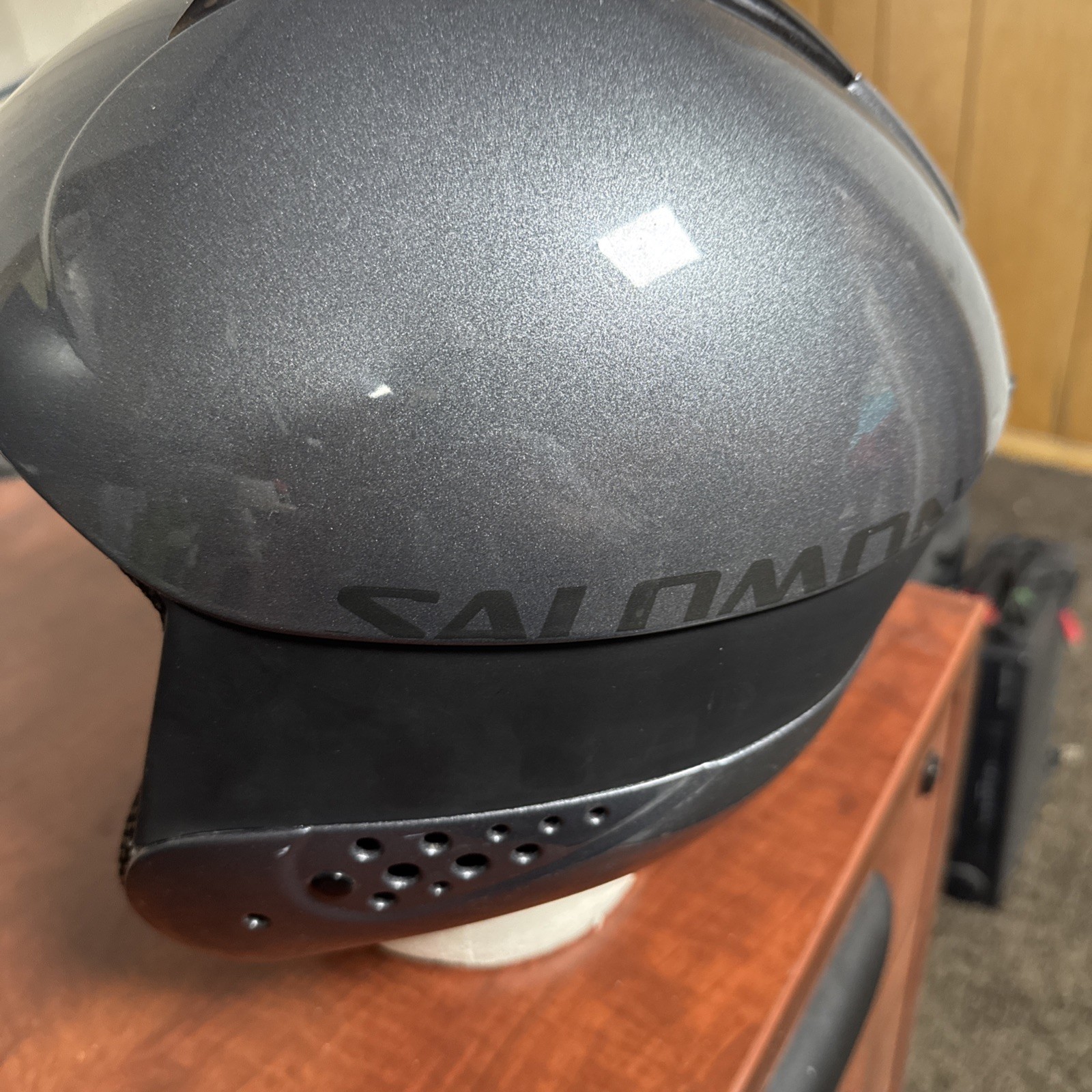 Salomon Snowsport Casco Sci Snowboard Adulto Imbottito Grigio Medio