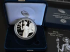 2016 W American Liberty 1 oz Silver Proof Medal + Box + COA