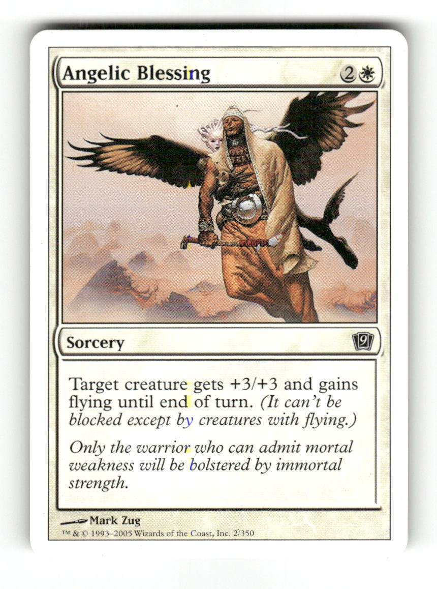 Angelic Blessing 2 Common 9th Edition Magic: The Gathering Near Mint