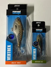 Nomad Design Vertrex Max 150 & Swim 95 Saltwater Lures Bunker/Natural Bunker