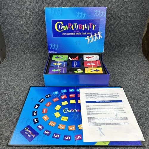 COMPATIBILITY Board Game Vintage 1996 Mattel 100% Complete!