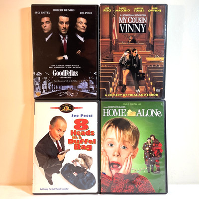 GOODFELLAS / MY COUSIN VINNY / 8 HEADS IN A DUFFEL BAG / HOME ALONE (DVD Lot)