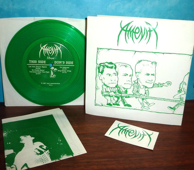 Amenity Let You Down Again 7 inch 33 RPM Record w/ Picture Sleeve & Hype Sticker