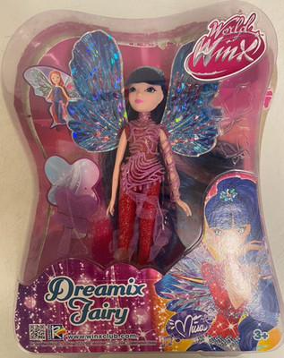 Witty Toys Winx Club Dreamix Fairy Musa Modepuppe mit Glitzerflügeln World of W 