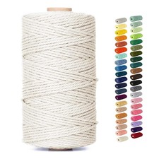 Natural Macrame Cord Colored Macrame Cord 2mm/3mm/4mm/5mm/6mm Macrame Cotton Cor