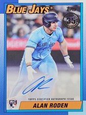 2025 Topps Update Alan Roden 1990 Insert AUTO AUTOGRAPH 🔥 Rookie RC 📈
