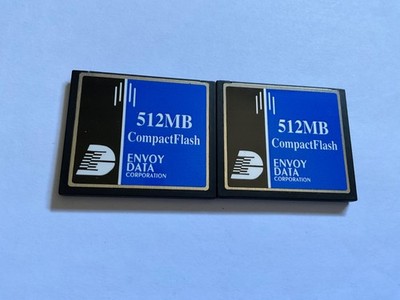 Lot 2pcs 512mb Envoy  compact flash CF I  memory card for old DSLR Nikon Canon