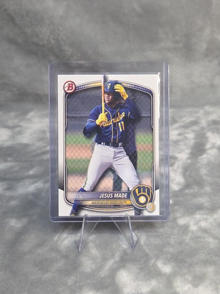 2025 Bowman Jesus Made #BD-196 Milwaukee Brewers (RC) Rookie Prospects 
