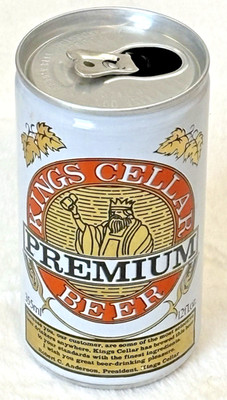 1980 s King s Cellar-Premium  -Great Lakes Brew-Indiana-12 oz-Alum. Beer Can