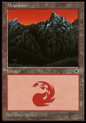 1x Mountain - Peaks Right Moderate Play MTG Magic - Kid Icarus -