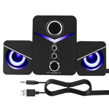 Mini USB Power Wired Computer Speakers Stereo 3.5mm Jack For Desktop PC Laptop
