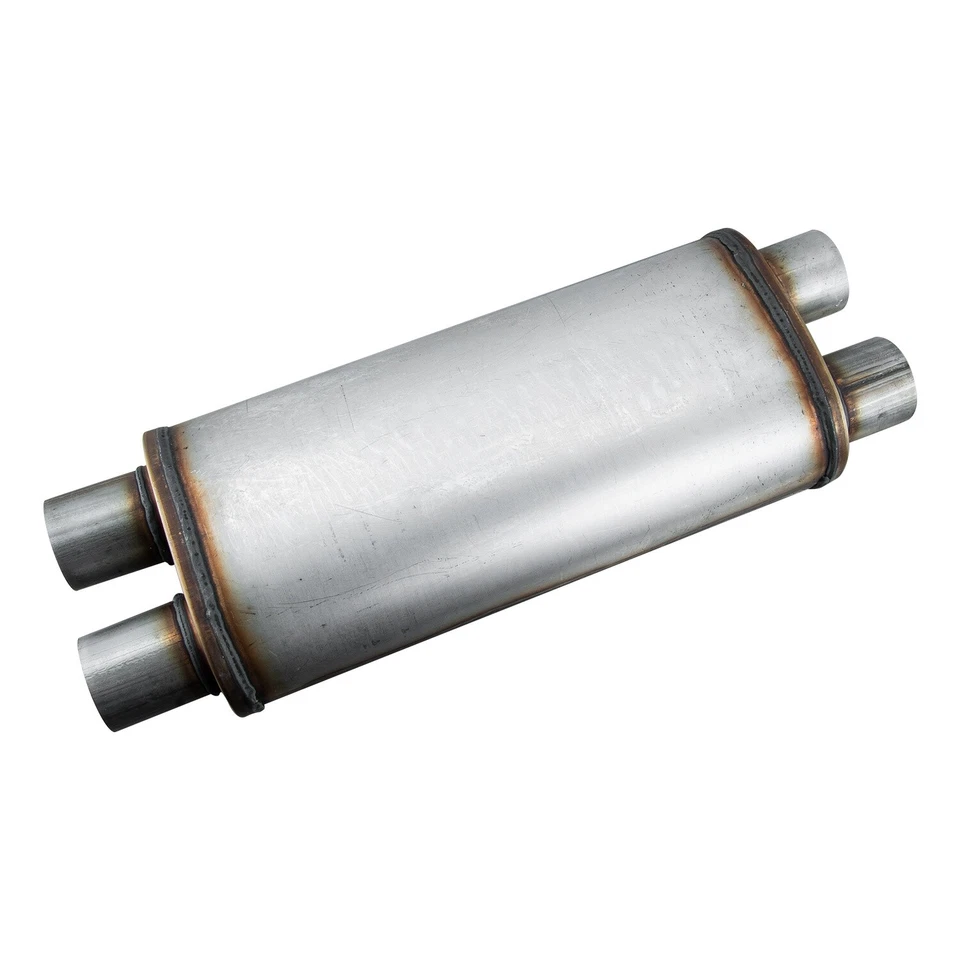 XL 3 Chamber Turbo Muffler- 2.5" Dual in/out Overall: 24'' Stainless Steel AU - image 4 of 4