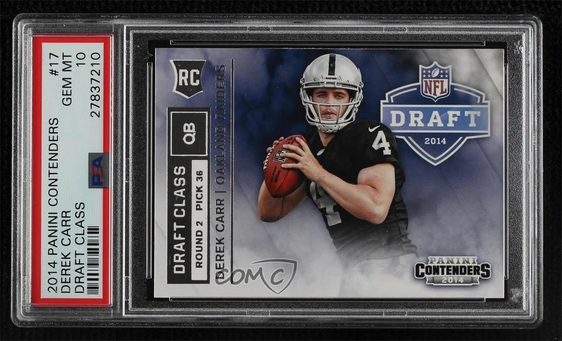 Derek Carr Panini Contenders Draft Class #17 Base