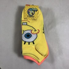 Spongebob Squarepants Friends 5 Pack Ankle Socks Adult Shoe Size 4-10 NWT