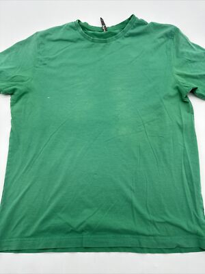 Tex T-Shirt Men Medium Green Solid #5962