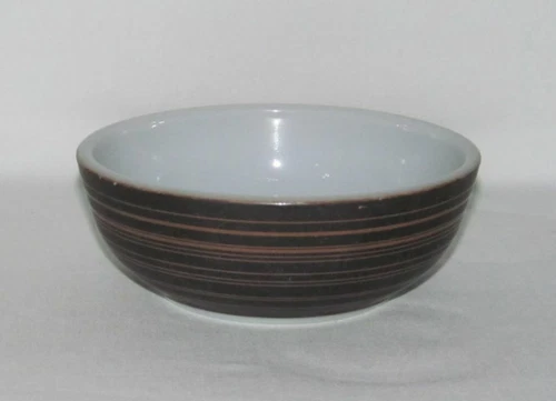 Pyrex Ovenware TERRA Black/Stripes Small Cereal Bowl or Fruit Bowl