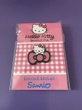 Sanrio Limited Hello Kitty Large Bow Enamel Pin Badge Anime celebrate 50 Yrs