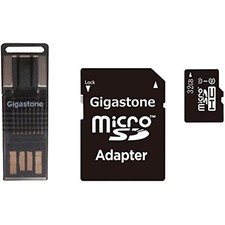 Gigastone GS-4IN1600X32GB-R Prime Series microSD Card 4-in-1 Kit 32GB ,